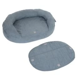 Cama Ortopédica Memory Ovalada Gris -Perros Gatos Suministros Tienda 79216 memory oval grau fg 6677 9