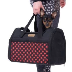 Bolso De Transporte A Cuadros Para Mascotas -Perros Gatos Suministros Tienda 79331 tragetasche hund fg 7520 0