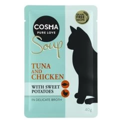Pack %: Cosma Soup 24 X 40 G -Perros Gatos Suministros Tienda 81175 pla cosma soup tunachicken 40g 8