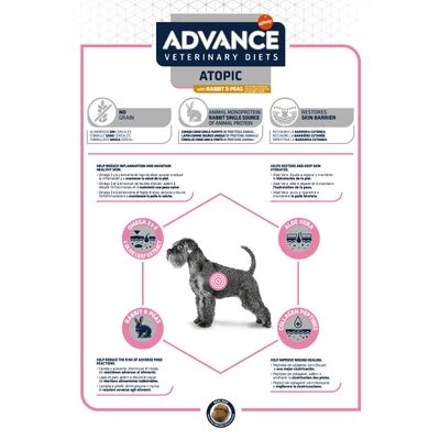 Advance Atopic Veterinary Diets Con Conejo Y Guisantes Para Perros 7 Advance Atopic Veterinary Diets Con Conejo Y Guisantes Para Perros - Imagen 5