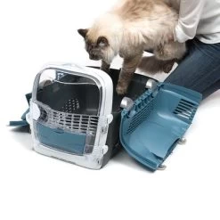 Transportín Catit Cabrio Para Mascotas -Perros Gatos Suministros Tienda 82082 hagen catit brio blue grey anwendung hs 06 3