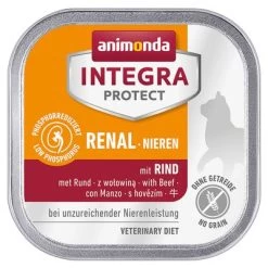 Animonda Integra Protect Adult Renal 6 X 100 G Para Gatos -Perros Gatos Suministros Tienda 82735 animonda integra protect adult niere schale rind 6x100g hs 02 5