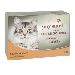 My Star Bocaditos En Salsa Gourmet En Latas 24 X 85 G Para Gatos 16 My Star Bocaditos En Salsa Gourmet En Latas 24 X 85 G Para Gatos -Perros Gatos Suministros Tienda 89151 pla mystar littlegourmet chunksingravy turkey 12x85g 6