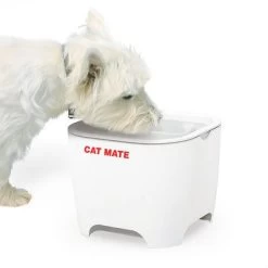 Bebedero Fuente Cat Mate Concha De Pet Mate -Perros Gatos Suministros Tienda 95720 cat mate shell pet fountain hs 01 7