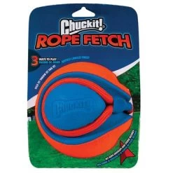 Chuckit! Rope Fetch Pelota Con Cuerda Para Perros 12 Chuckit! Rope Fetch Pelota Con Cuerda Para Perros -Perros Gatos Suministros Tienda 99704 pla petmate chuckit rope fetch hs 01 3