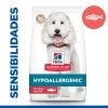 Hill's Science Plan Adult Hypoallergenic Medium Con Salmón -Perros Gatos Suministros Tienda bk34390m ongoing enhanced package front plp 2