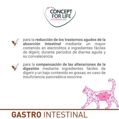 Concept For Life Veterinary Diet Gastro Intestinal Para Gatos 4 Concept For Life Veterinary Diet Gastro Intestinal Para Gatos - Imagen 2