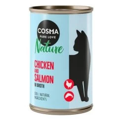 Pack Ahorro: Cosma Nature 12 X 140 G -Perros Gatos Suministros Tienda cosma nature chickensalmon 140g 1000x1000 7