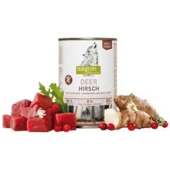 Isegrim Adult 6 X 400 G Comida Húmeda Para Perros -Perros Gatos Suministros Tienda isgerim hirsch 6