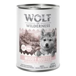 Wolf Of Wilderness Expedition Junior 6 X 400 G -Perros Gatos Suministros Tienda poultry jr pork 400g 2