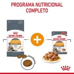 Royal Canin Hair & Skin Care En Salsa -Perros Gatos Suministros Tienda rc fcn hairskinpouchgravy 8 es es 0