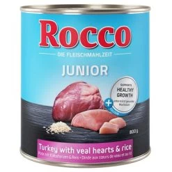 Oferta De Prueba Rocco Junior 6 X 800 G -Perros Gatos Suministros Tienda rocco junior turkey 800g 1000x1000 2