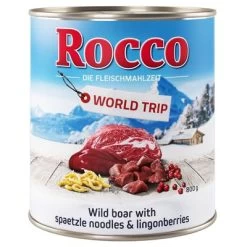 Rocco Vuelta Al Mundo: Austria Con Jabalí, Pasta Y Arándanos Rojos -Perros Gatos Suministros Tienda rocco nf worldtrip austria 800g 1000x1000 2