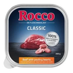 Rocco Classic En Tarrinas 9 X 300 G -Perros Gatos Suministros Tienda rocco schalen classic gefl gelherzen 1000x1000 1