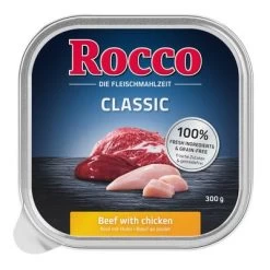 Rocco Classic En Tarrinas 9 X 300 G -Perros Gatos Suministros Tienda rocco schalen classic huhn 1000x1000 4