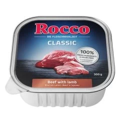 Rocco Classic En Tarrinas 9 X 300 G -Perros Gatos Suministros Tienda rocco schalen classic lamm side 1000x1000 8