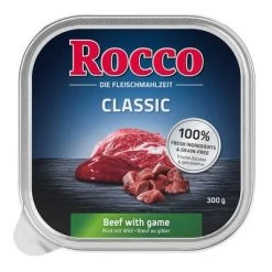 Rocco Classic En Tarrinas 9 X 300 G -Perros Gatos Suministros Tienda rocco schalen classic wild 1000x1000 0