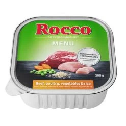 Rocco Menú En Tarrinas 9 X 300 G -Perros Gatos Suministros Tienda rocco schalen menue gefluegel side 1000x1000 3