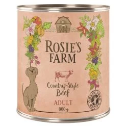 Rosie's Farm Adult 6 X 800 G -Perros Gatos Suministros Tienda rosie sfarm adult beef 800g 1000x1000 9