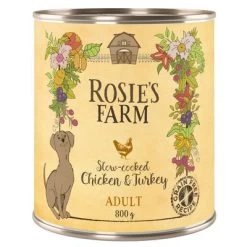 Rosie's Farm Adult 6 X 800 G -Perros Gatos Suministros Tienda rosie sfarm adult chickenturkey 800g 1000x1000 0