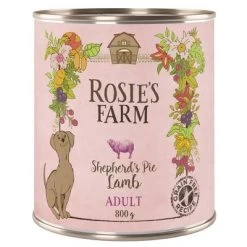 Rosie's Farm Adult 6 X 800 G -Perros Gatos Suministros Tienda rosie sfarm adult lamb 800g 1000x1000 6