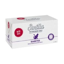 Smilla Veterinary Diet Diabetes Para Gatos -Perros Gatos Suministros Tienda smilla vet dieabetes beef box 1000x1000 0
