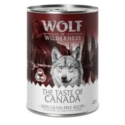 Wolf Of Wilderness The Taste Of 6 X 400 G Pack De Prueba -Perros Gatos Suministros Tienda wow tasteof canada 400g 1000x1000 6