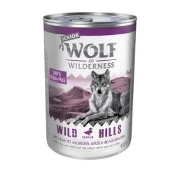 Wolf Of Wilderness Senior 6 X 400 G -Perros Gatos Suministros Tienda zop 17 0273 wow nf dose 400g wildhillssenior ente vs st1 1000x1000 3